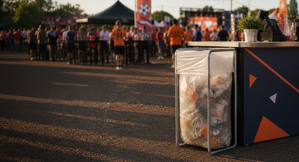 Afvalzakhouders op events