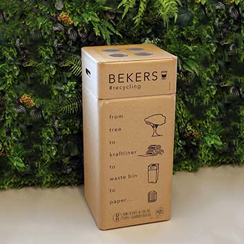Afvalbox voor afval scheiden van bekers