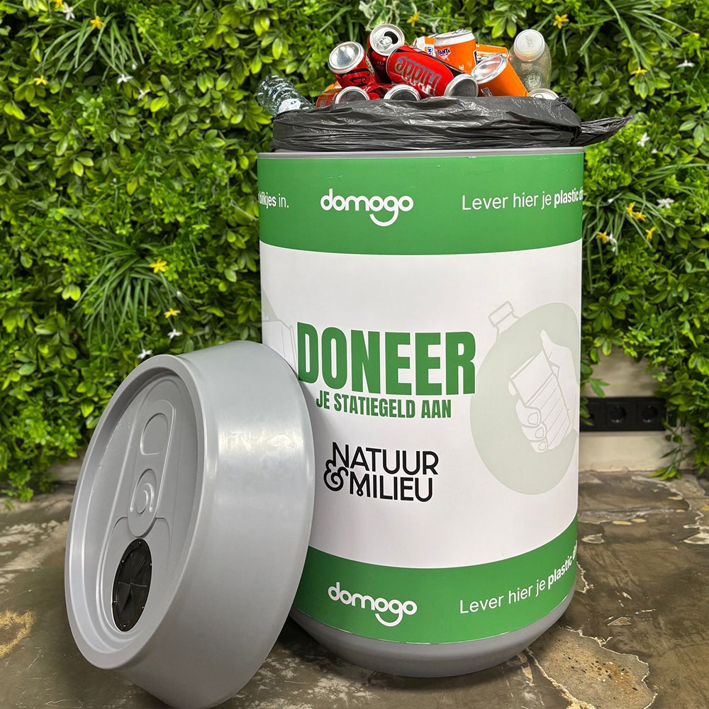 Een inzamelbak van Go Social