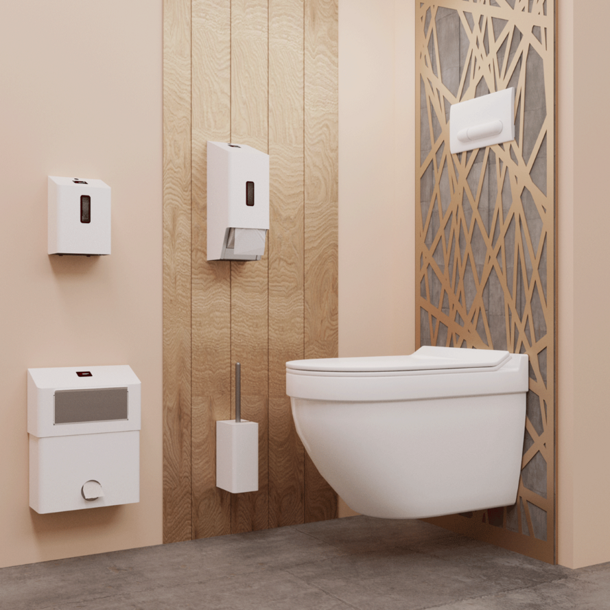 Damestoilet met nette toilet inrichting