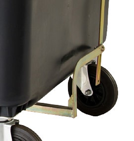 Voetbediening rolcontainer 1700 liter