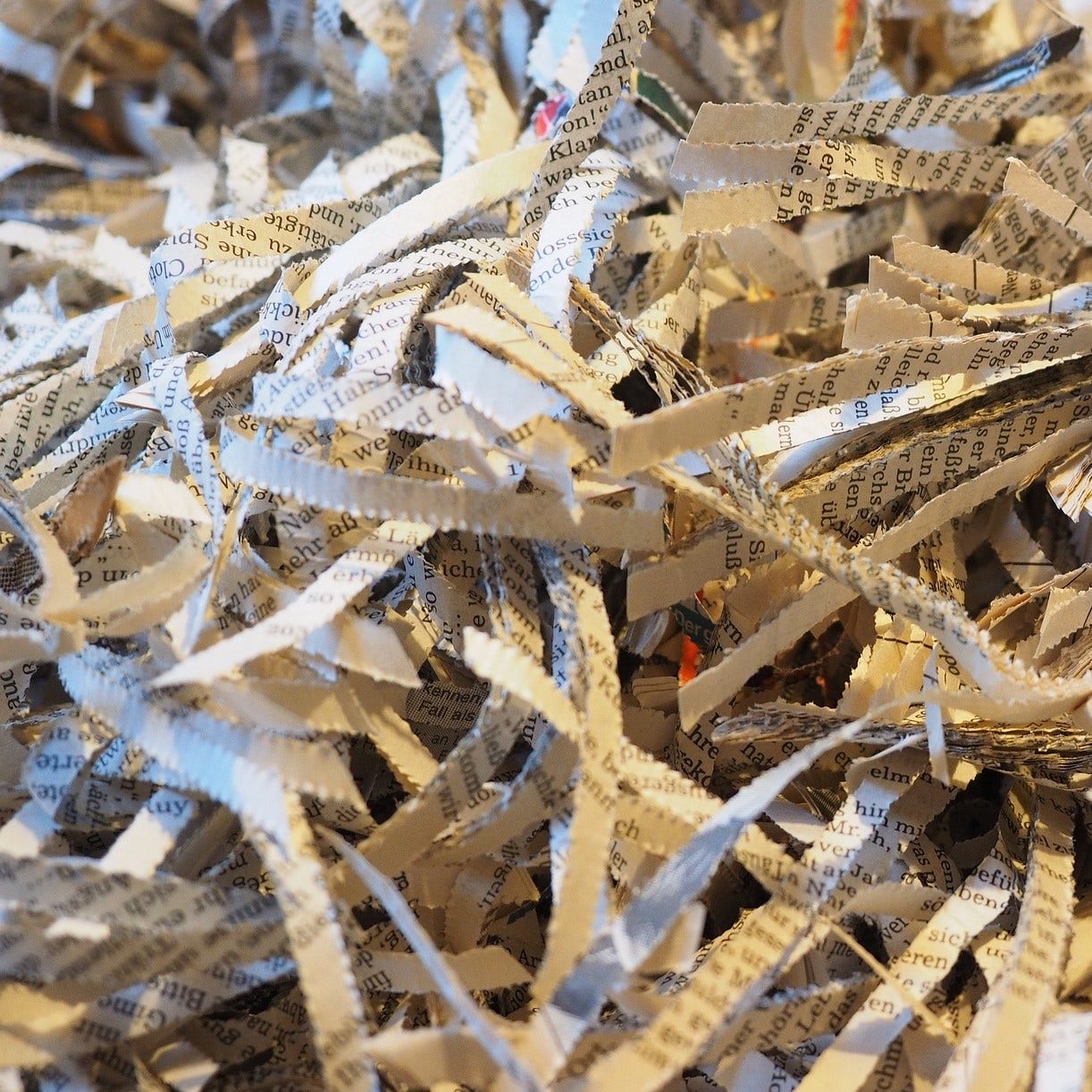 Versnipperd papier